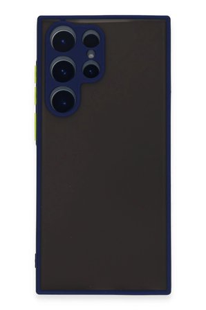 Samsung Galaxy S22 Ultra Kılıf Montreal Silikon Kapak - Lacivert