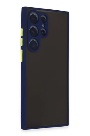 Samsung Galaxy S22 Ultra Kılıf Montreal Silikon Kapak - Lacivert