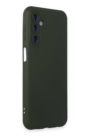 Samsung Galaxy M34 5G Kılıf Nano içi Kadife Silikon - Koyu Yeşil