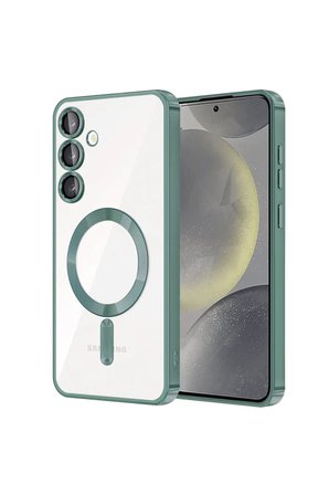 Samsung Galaxy S24 Kılıf Kross Magneticsafe Kapak - Koyu Yeşil
