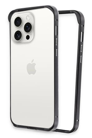 iPhone 15 Pro Land Bumper Koruma Kapak - Siyah