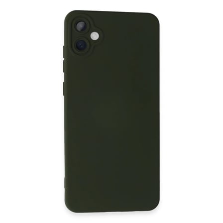 Samsung Galaxy A05 Kılıf Nano içi Kadife Silikon - Koyu Yeşil