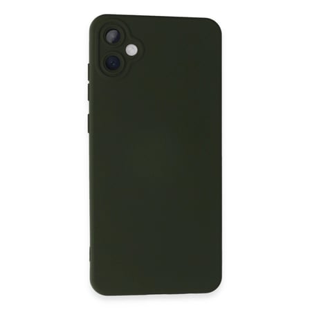 Samsung Galaxy A05 Kılıf Nano içi Kadife Silikon - Koyu Yeşil