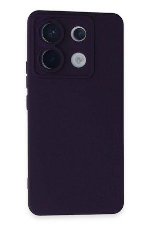 Mey İthalat®   Redmi Note 13 Pro 5G Kılıf Nano içi Kadife Silikon - Mor