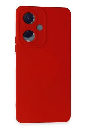 Mey İthalat®  Vivo Y17S Kılıf Nano içi Kadife Silikon - Kırmızı