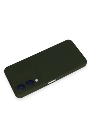 Vivo Y17S Kılıf Nano içi Kadife Silikon - Koyu Yeşil
