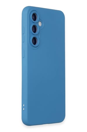Samsung Galaxy S24 Kılıf Nano içi Kadife Silikon - Mavi