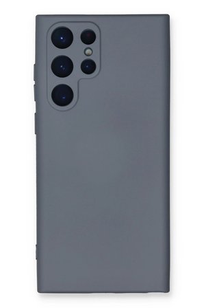 Samsung Galaxy S24 Ultra Kılıf Nano içi Kadife Silikon - Gri
