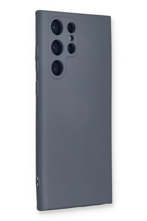 Samsung Galaxy S24 Ultra Kılıf Nano içi Kadife Silikon - Gri