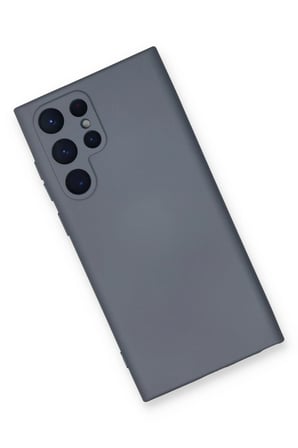 Samsung Galaxy S24 Ultra Kılıf Nano içi Kadife Silikon - Gri