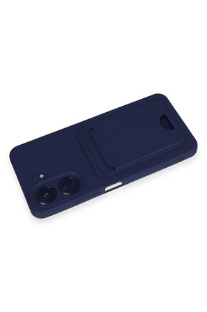Mey İthalat®   Redmi 13C Kılıf Kelvin Kartvizitli Silikon - Lacivert