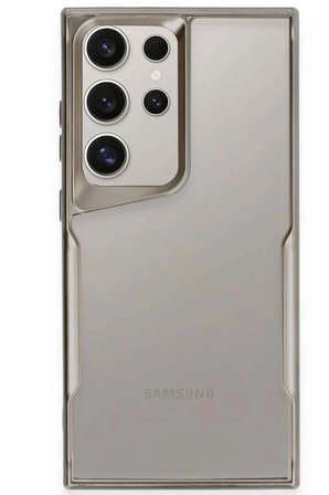 Mey İthalat®  Samsung Galaxy S24 Ultra Kılıf Boyi Silikon Kapak - Titan Gri
