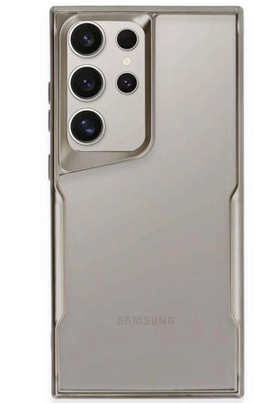 Samsung Galaxy S24 Ultra Kılıf Boyi Silikon Kapak - Titan Gri