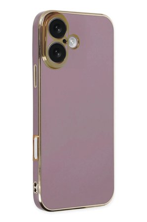 Mey İthalat®  iPhone 16 Kılıf Volet Silikon - Mor