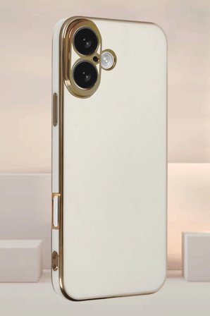 Mey İthalat®  iPhone 16 Kılıf Volet Silikon - Mor