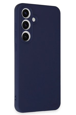 Mey İthalat®  Samsung Galaxy S24 FE Kılıf Nano içi Kadife Silikon - Lacivert