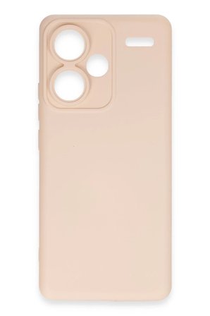 Mey İthalat®   Redmi Note 13 Pro Plus Kılıf Nano içi Kadife Silikon - Pudra