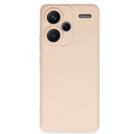 Mey İthalat®   Redmi Note 13 Pro Plus Kılıf Nano içi Kadife Silikon - Pudra