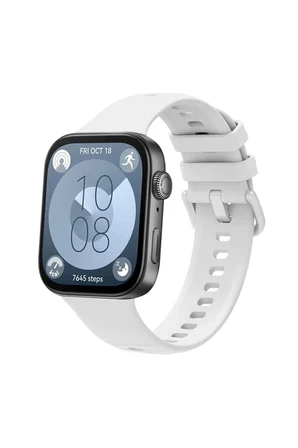 Mey İthalat®  Huawei Watch Fit 3 Klasik Kordon - Beyaz