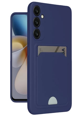 Samsung Galaxy A16 5G Kılıf Kelvin Kartvizitli Silikon - Lacivert