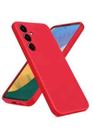Samsung Galaxy A36 Kılıf Nano içi Kadife Silikon - Kırmızı