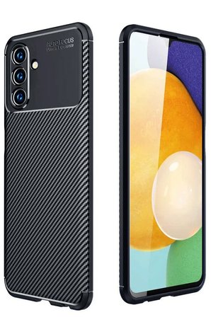 Mey İthalat®  Samsung Galaxy A36 Kılıf Auto Focus Karbon Kapak - Siyah