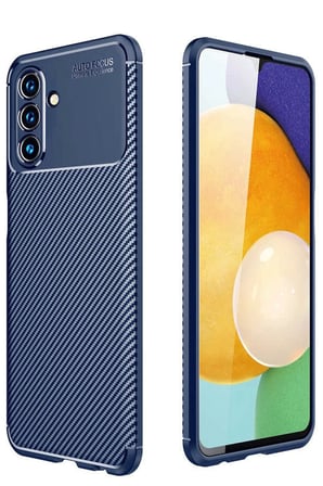 Samsung Galaxy A56 Kılıf Auto Focus Karbon Kapak - Lacivert