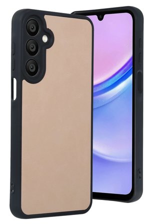 Samsung Galaxy A16 5G Kılıf Aras Deri Kapak - Pudra