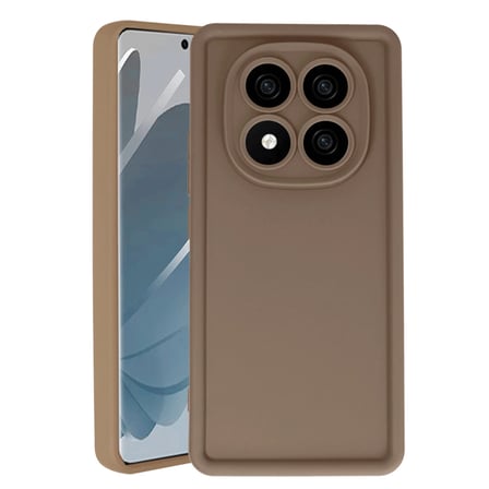 Mey İthalat®   Redmi Note 14 Pro 4G Kılıf Viera Silikon - Kahverengi