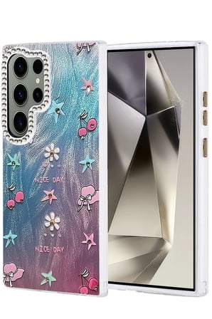 Samsung Galaxy S23 Ultra Kılıf Blade Aynalı Desenli Kapak - Desen 4