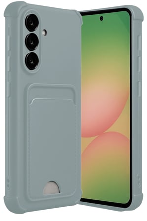 Samsung Galaxy A36 Kılıf Kelvin Kartvizitli Silikon - Açık Yeşil
