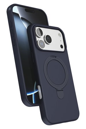 Mey İthalat®  Apple iPhone 17 Pro Regal Magsafe Standlı Kapak - Lacivert