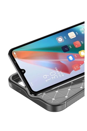 Samsung Galaxy A06 Kılıf Auto Focus Karbon Kapak - Gri
