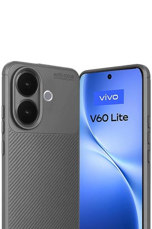 Vivo V60 Lite Auto Focus Karbon Kapak - Gri