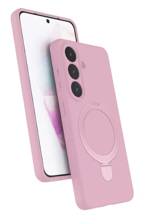 Mey İthalat®  Samsung Uyumlu Galaxy S26 Plus Regal Magsafe Standlı Kapak - Açık Pembe