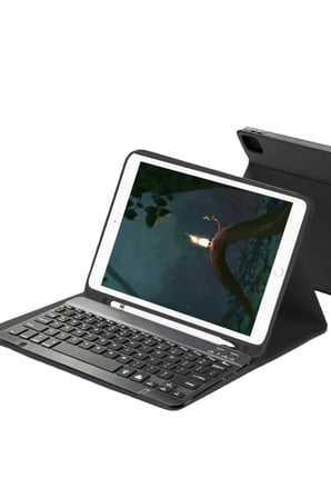 Mey İthalat  Samsung Galaxy X730 Tab S11 Kılıf KC01 Smart Klavyeli Tablet Kılıfı - Siyah