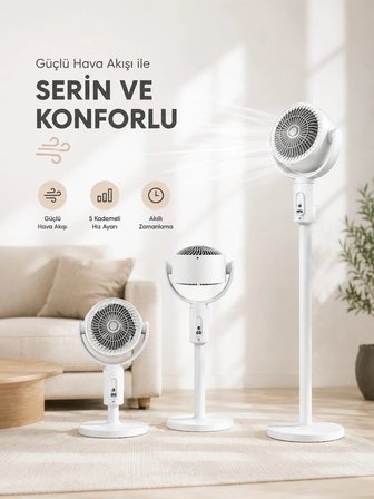 Mey İthalat® Sessiz Çalışma Özelliğiyle Rahat Kullanım Sunan Dikey Vantilatör