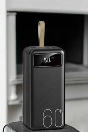 Mey İthalat Powerbank 60.000 MAH 4 Portlu Uzun Şarj Süreli Dijital Göstergeli