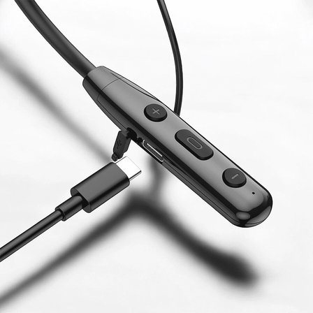 Mey İthalat® Boyun Bantlı Bluetooth Kulaklık ANC Özellikli Kulaklık İçi