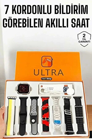 CEYLAN ADAM Akıllı Saat 7 Farklı Kordonlu Arama Cevaplayan Bildirim GPS Özelliği