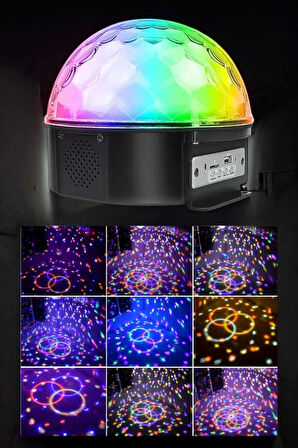 CEYLAN ADAM Bluetooth ve Uzaktan Kumandalı Çok Renkli Masaüstü Disko Topu