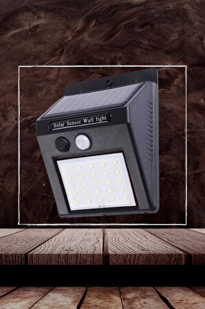 CEYLAN ADAM Bahçe Aydınlatma Sensörlü Güneş Enerjili Duvar Lambası 40 Led Işık