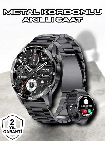 CEYLAN ADAM NFC ve Kablosuz Şarjlı Akıllı Saat EKG, Nabız & Spor Modları ile iOS ve Android Uyumlu