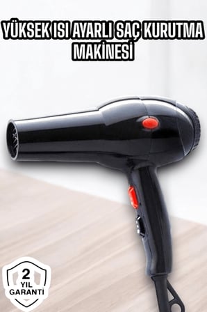 Mey İthalat® 2200 Watt Profesyonel Saç Kurutma Makinesi Güçlü ve Dayanıklı Tasarım
