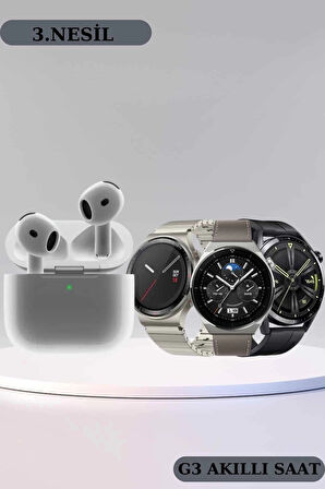 CEYLAN ADAM Akıllı Saat ve Kulaklık Seti Bildirim Görme Arama Cevaplama ANC Özelliği