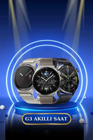 Mey İthalat® Kablosuz Bluetooth Bağlantılı Kulaklık ve Dokunmatik Ekran Akıllı Saat Arama Cevaplama