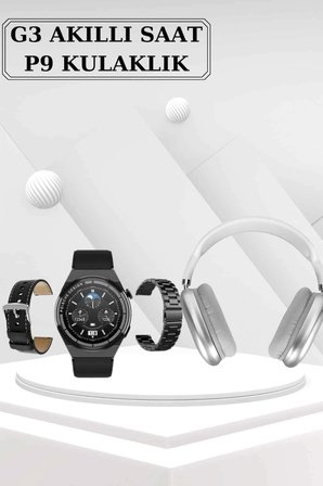Yeni Nesil Sesli Görüşme Akıllı Saat ve Powerbank Çoklu Şarj Girişli Bluetooth Kulaklık Nabız Ölçer