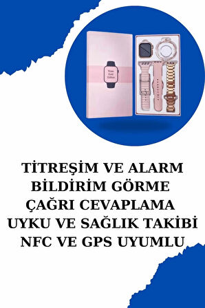 CEYLAN ADAM Kadınlar İçin Dokunmatik Ekran Akıllı Saat ve Gamer Kablosuz Bluetooth Kulaklık ANC Özelliği