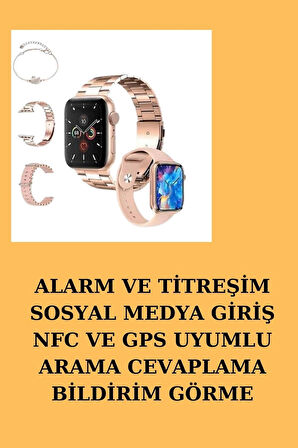 CEYLAN ADAM Powerbank Özellikli Bluetooth Kulaklık ve Nabız Ölçer Akıllı Saat Bileklik Hediyeli