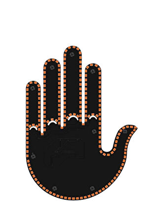 CEYLAN ADAM Led Işık El İşareti Araç Camı İçin Uzaktan Kumandalı